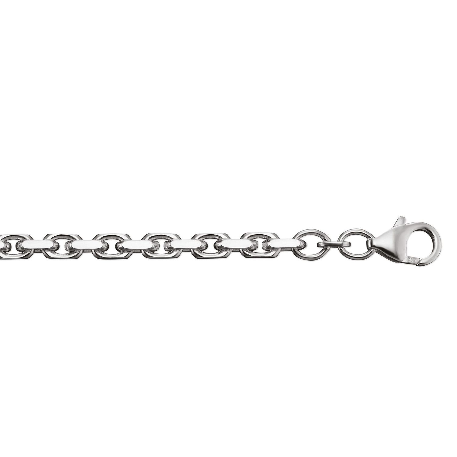 Ankerkette Massiv Echtsilber 925 Sterlingsilber 3,8mm Stark 21cm 50cm 55cm 60cm Ankerkette Massiv Echtsilber 925 Sterlingsilber 3,8mm Stark 21cm 50cm 55cm 60cm