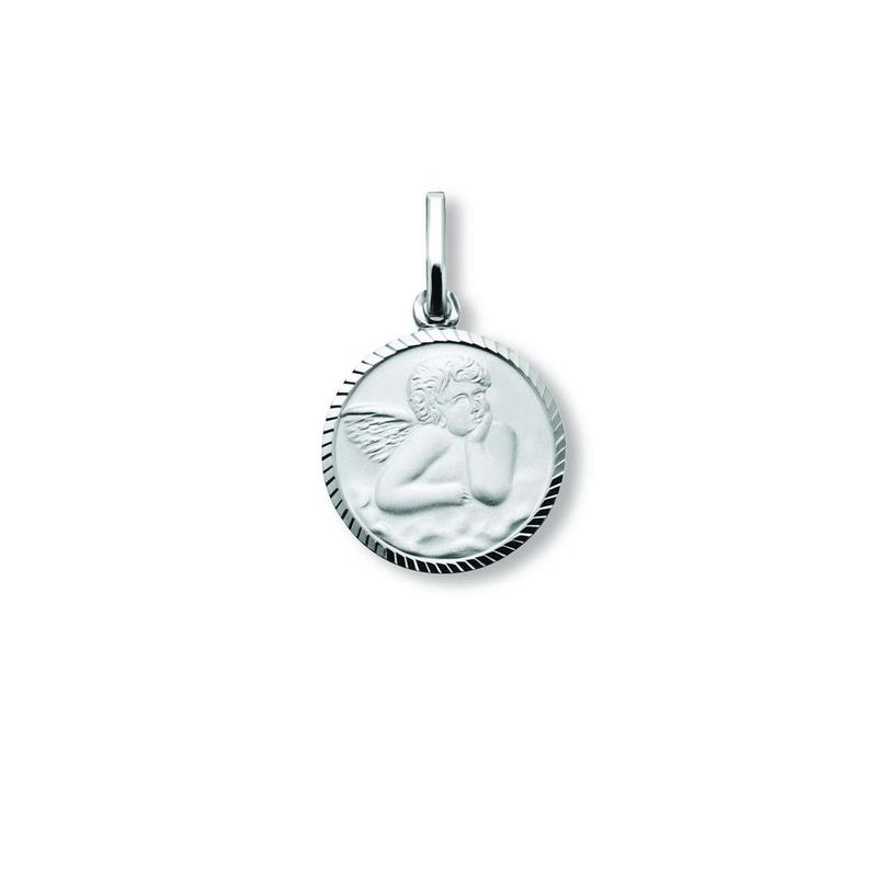 Anhänger Engel 12mm Echtsilber rhodniert 925 Silber Kinderschmuck AH00007.14 Anhänger Engel 12mm Echtsilber rhodniert 925 Silber Kinderschmuck AH00007.14
