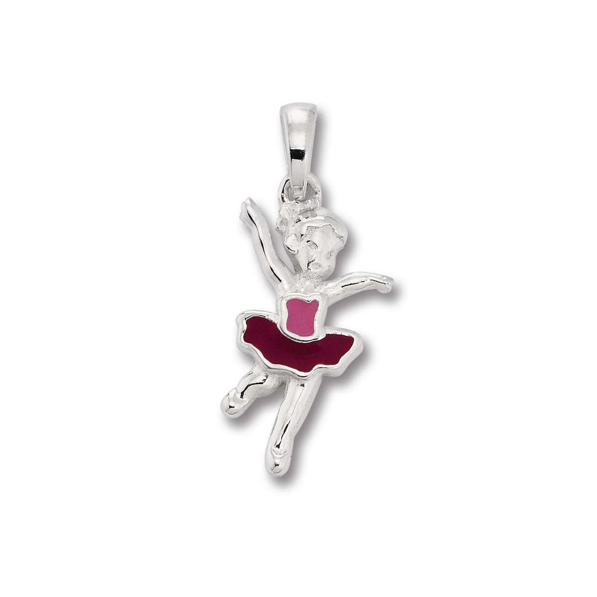Anhänger Balerina Echtsilber rhodniert 925 Silber Kinderschmuck AH00106.14