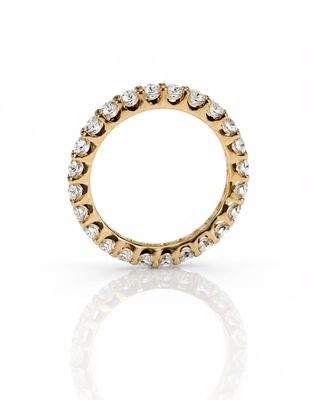 Memoirering 585 Gold 2,4 ct Labor Diamanten / LGD in G/VS Memoirering 585 Gold 2,4 ct Labor Diamanten / LGD in G/VS