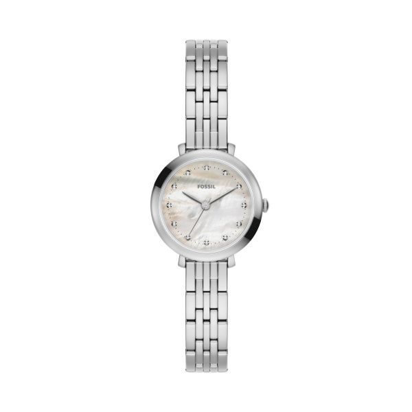 Fossil Damen Uhr Heidi 26 mm 3-Zeiger-Werk Edelstahl silberfarben Fossil Damen Uhr Heidi 26 mm 3-Zeiger-Werk Edelstahl silberfarben