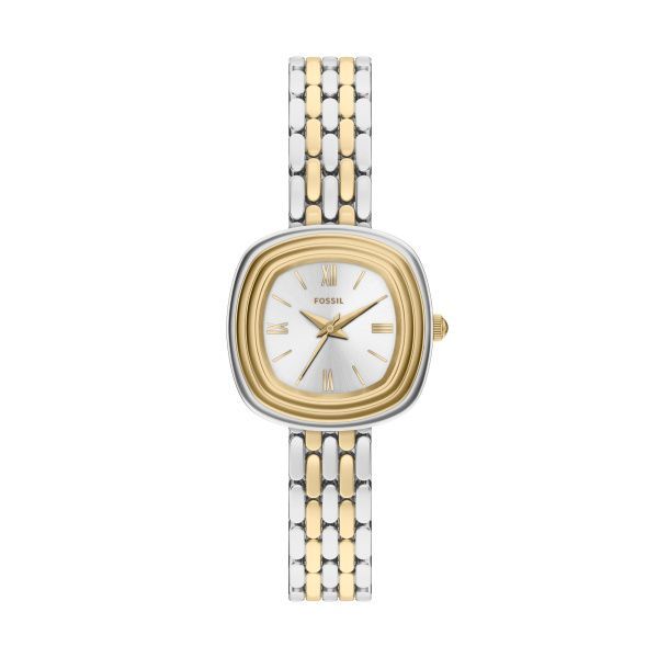 Fossil Damen Uhr Emerson 30 mm 3-Zeiger-Werk Edelstahl Bicolor