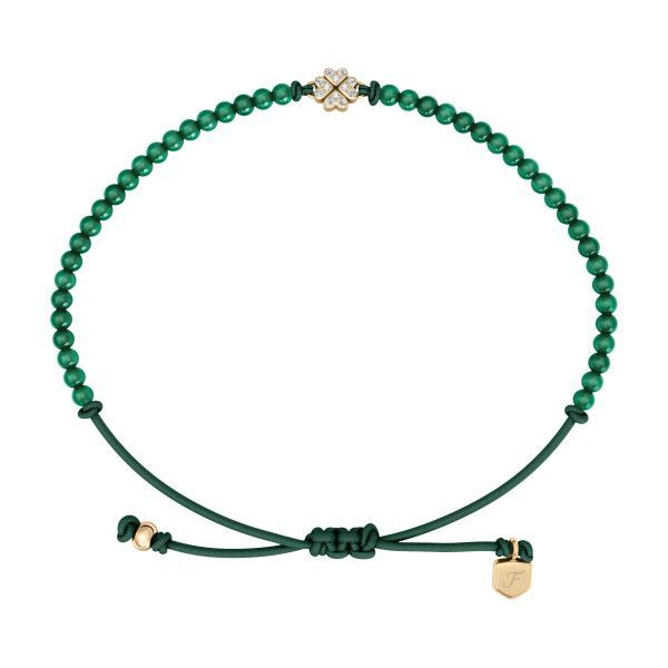Fossil Damen Perlenarmband Sutton Mini Moments Kleeblatt grün Fossil Damen Perlenarmband Sutton Mini Moments Kleeblatt grün