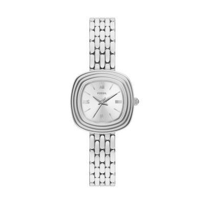 Fossil Damen Uhr Emerson 30 mm 3-Zeiger-Werk Edelstahl