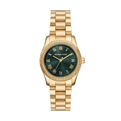 Michael Kors Damen Uhr Lexington 2.0 Gold mit grünem Ziffernblatt Michael Kors Damen Uhr Lexington 2.0 Gold mit grünem Ziffernblatt