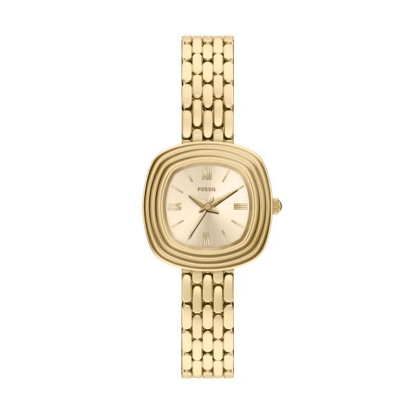 Fossil Damen Uhr Emerson 30 mm 3-Zeiger-Werk Edelstahl goldfarben Fossil Damen Uhr Emerson 30 mm 3-Zeiger-Werk Edelstahl goldfarben