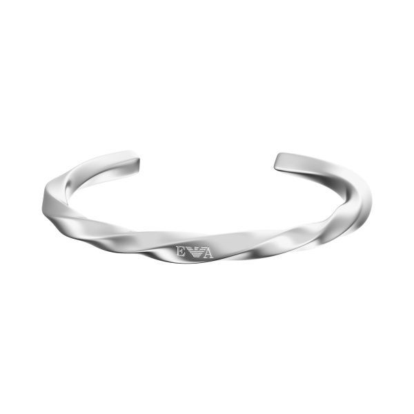 Emporio Armani Armreif gedrehtes Design Edelstahl Emporio Armani Armreif gedrehtes Design Edelstahl