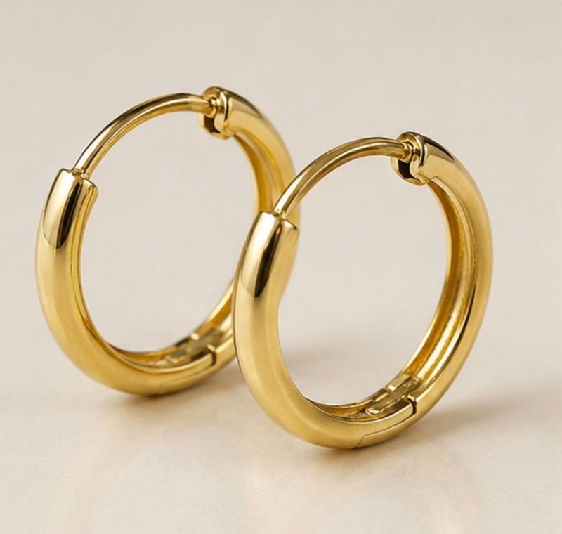 Creole Ohrschmuck 12mm x 2mm Gold 585 / 14k Modern Women TONSCH.33237A730 Creole Ohrschmuck 12mm x 2mm Gold 585 / 14k Modern Women TONSCH.33237A730