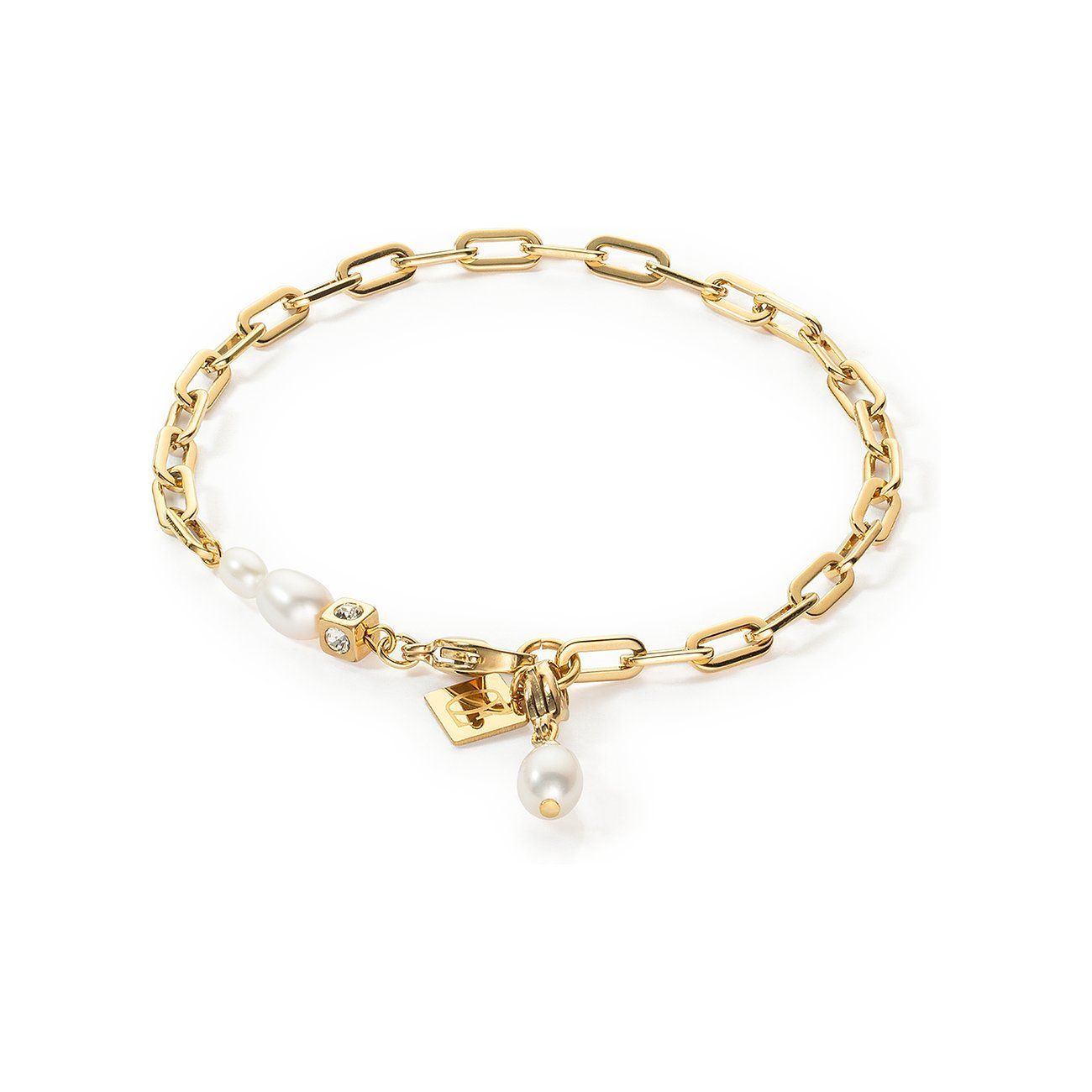 Coeur de Lion Armband Süßwasserperle - gold vergoldet 1112/30-1416 mit Perle Coeur de Lion Armband Süßwasserperle - gold vergoldet 1112/30-1416 mit Perle