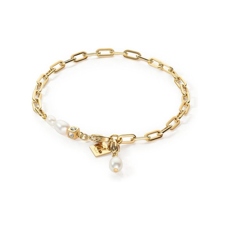 Coeur de Lion Armband Süßwasserperle - gold vergoldet 1112/30-1416 mit Perle Coeur de Lion Armband Süßwasserperle - gold vergoldet 1112/30-1416 mit Perle