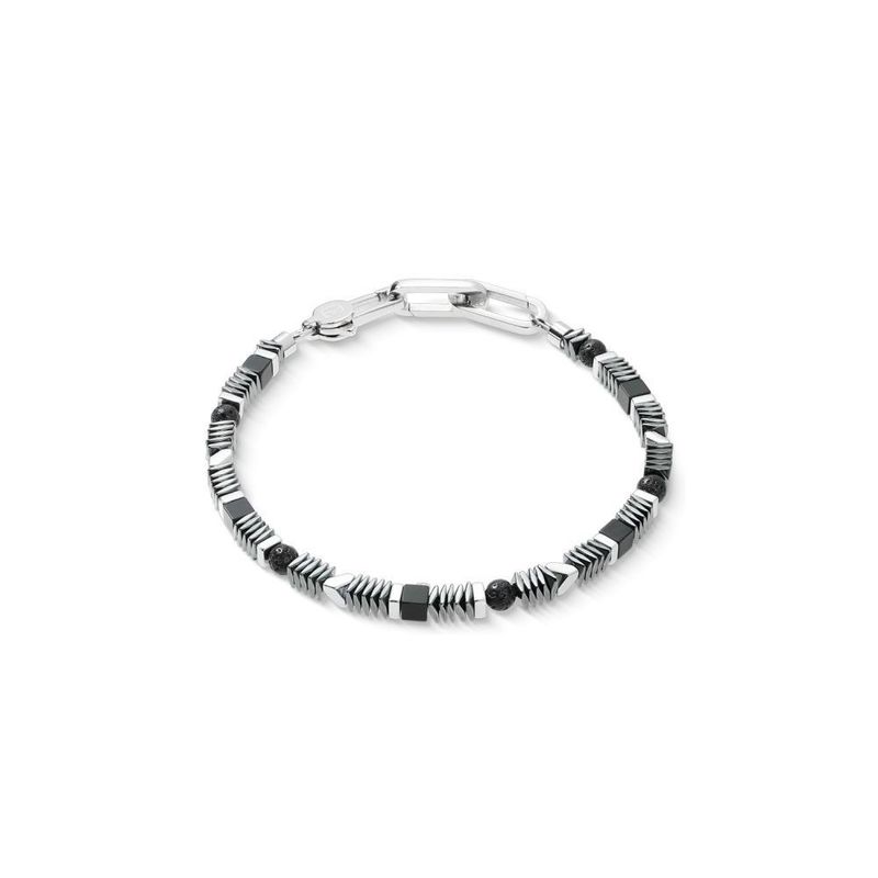 Herren Armkette Coeur de Lion Armband Cadence Shape Mix Edelstahl 0915/30-1300 Herren Armkette Coeur de Lion Armband Cadence Shape Mix Edelstahl 0915/30-1300