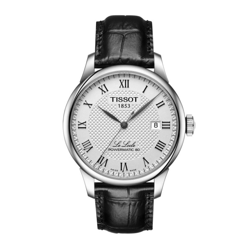 Tissot Automatik Herrenuhr Lederband Schwarz Le Locle 39.3mm T0064071603300 Tissot Automatik Herrenuhr Lederband Schwarz Le Locle 39.3mm T0064071603300