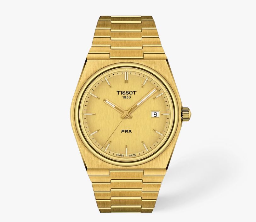 Tissot PRX Gold Herrenuhr Quarz T1374103302100 Tissot PRX Gold Herrenuhr Quarz T1374103302100