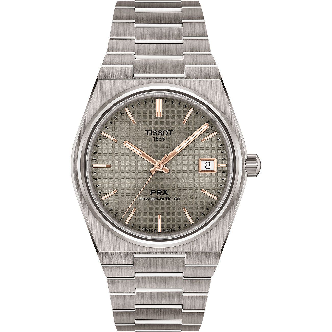 Tissot  PRX Automatik Herrenuhr PRX Titan 38mm Powermatic 80 T1378074406100