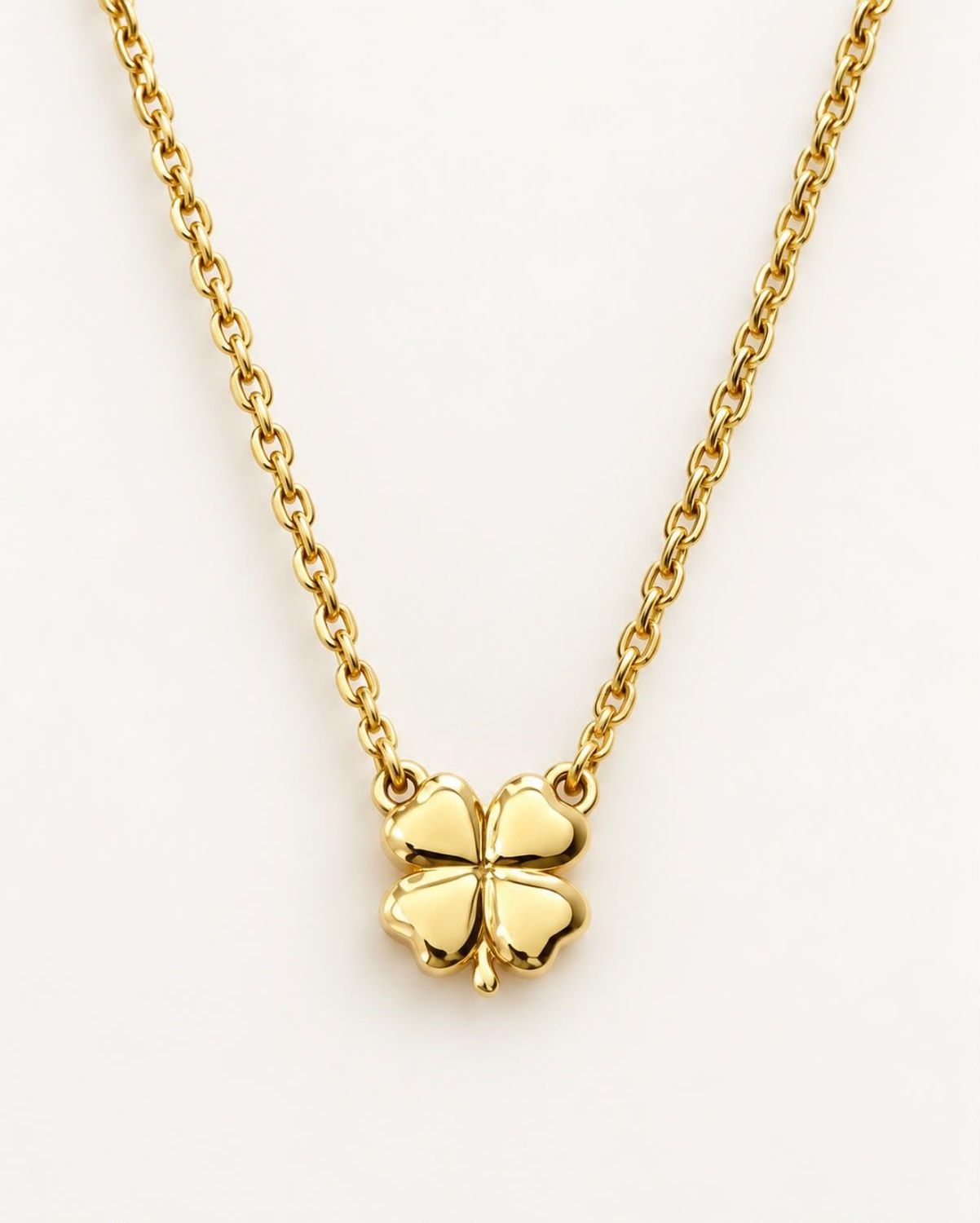 Goldkette mini Kleeblatt Glücksbringer Echt-Gold 585 14 karat TONSC186A730 Goldkette mini Kleeblatt Glücksbringer Echt-Gold 585 14 karat TONSC186A730