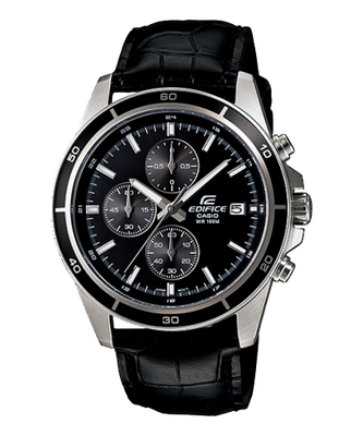 Casio Edifice Herren Uhr EFR-526L-1AVUEF Chronograph Schwarz Lederband Casio Edifice Herren Uhr EFR-526L-1AVUEF Chronograph Schwarz Lederband
