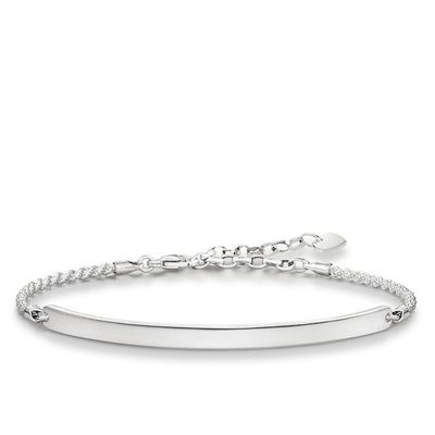 Thomas Sabo Armkette zum gravieren Silber Armkette 19cm Gravierbar Namenskette verstellbar LBA0008-001-12-L21v Thomas Sabo Armkette zum gravieren Silber Armkette 19cm Gravierbar Namenskette verstellbar LBA0008-001-12-L21v