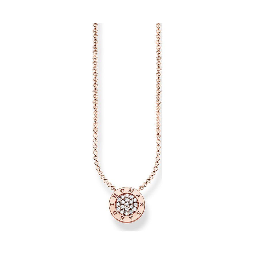 Thomas Sabo Kette Rosefarben Rund mit Steinen Thomas Sabo Kette Rosefarben Rund mit Steinen