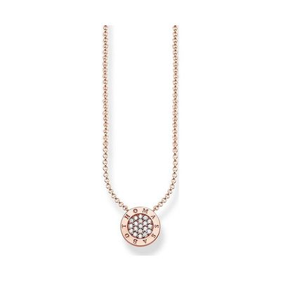 Thomas Sabo Kette Rosefarben Rund mit Steinen Thomas Sabo Kette Rosefarben Rund mit Steinen