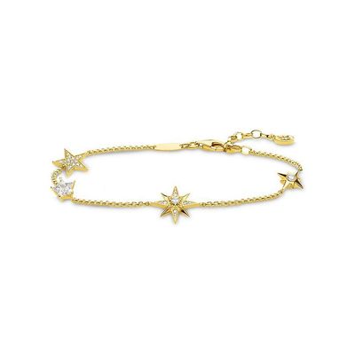 Thomas Sabo Armband Goldfarben Sterne mit Steinen Thomas Sabo Armband Goldfarben Sterne mit Steinen