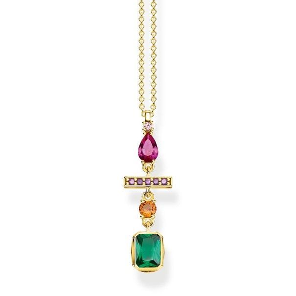 Thomas Sabo Kette Farbiger Formenmix Goldfarben Thomas Sabo Kette Farbiger Formenmix Goldfarben