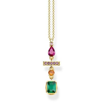 Thomas Sabo Kette Farbiger Formenmix Goldfarben Thomas Sabo Kette Farbiger Formenmix Goldfarben