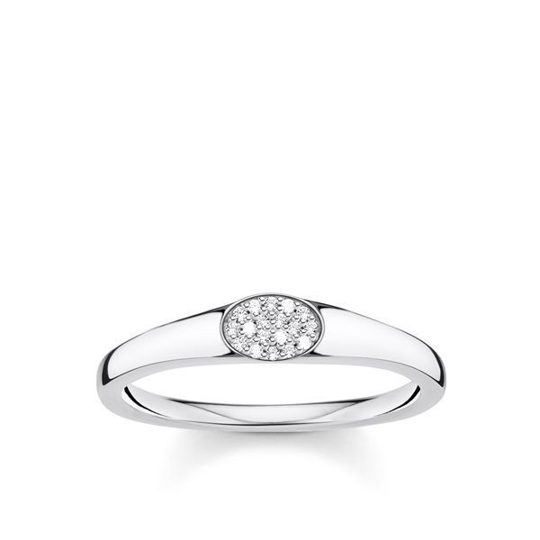 Thomas Sabo Ring (52) Weiße Steine Silberfarben Thomas Sabo Ring (52) Weiße Steine Silberfarben
