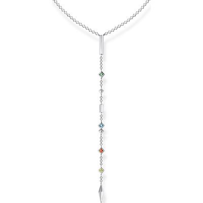Thomas Sabo Y-Kette Bunte Farbsteine Silberfarben Thomas Sabo Y-Kette Bunte Farbsteine Silberfarben