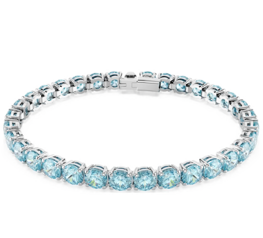 SWAROVSKI Armkette Blaue Steine 16.5 cm Schmuck Geschenk Matrix Armband 5648928
