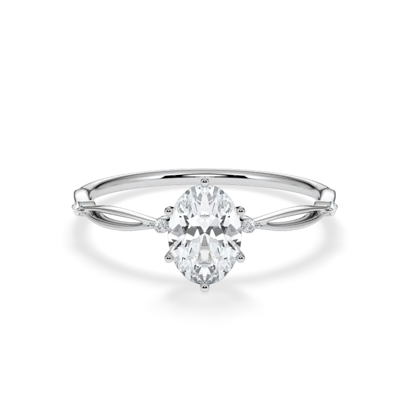 Verlobungsring Oval Weissgold Gelbgold Rosegold mit ca. 0,52 ct. TLS-FCDBCBA8