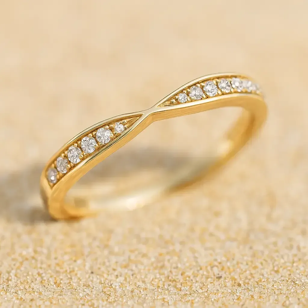 Verlobungsring 750 Gold 18 karat Vorsteckring Antragsring Memoirering Brillant mit ca. 0,144 ct. tw, vs S-2A0F18E5 Verlobungsring 750 Gold 18 karat Vorsteckring Antragsring Memoirering Brillant mit ca. 0,144 ct. tw, vs S-2A0F18E5