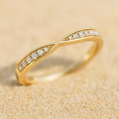 Verlobungsring 750 Gold 18 karat Vorsteckring Antragsring Memoirering Brillant mit ca. 0,144 ct. tw, vs S-2A0F18E5 Verlobungsring 750 Gold 18 karat Vorsteckring Antragsring Memoirering Brillant mit ca. 0,144 ct. tw, vs S-2A0F18E5