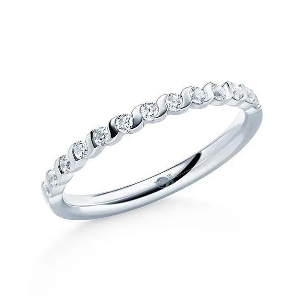 Memoirering Brillant mit ca. 0,32 ct. tw, si natürlichen Diamanten