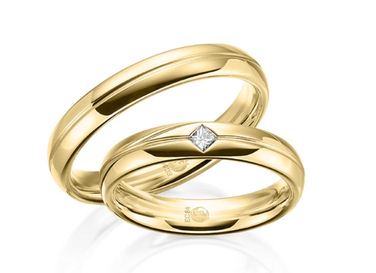 Klassische Trauringe Gelbgold in 585 Gold Herrenring Damenring Ringpaar TLRU-11S667-GGG5-3Q2HRZ Klassische Trauringe Gelbgold in 585 Gold Herrenring Damenring Ringpaar TLRU-11S667-GGG5-3Q2HRZ