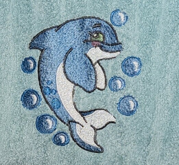Hooded Bath Towel - Dolphin