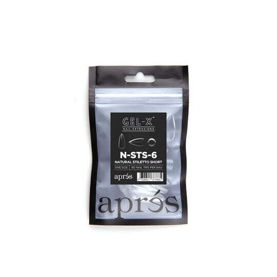 Individual Tips - Natural Stiletto Short  #6