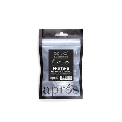 Individual Tips - Natural Stiletto Short  #6