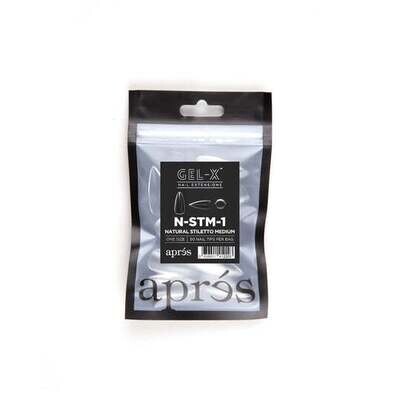 Individual Tips - Natural Stiletto Medium #1