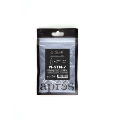 Individual Tips - Natural Stiletto Medium #7