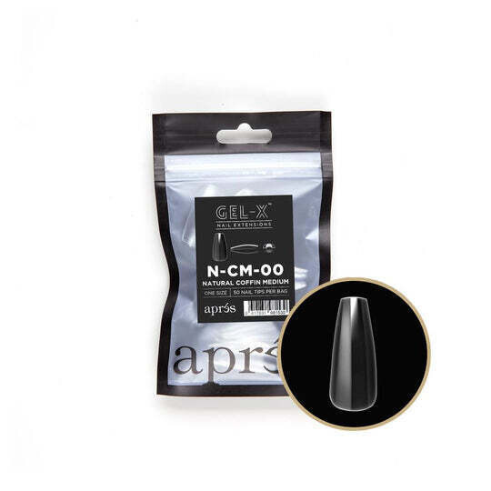 Individual Tips - Natural Coffin Medium #00