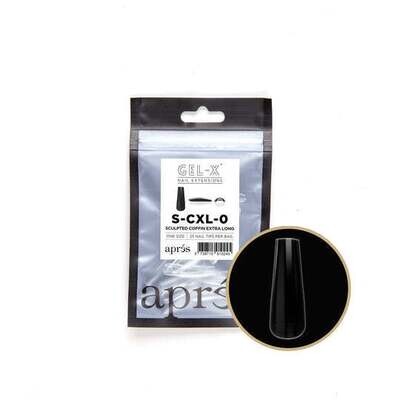 Individual Tips - Sculpted Coffin Extra Long #0