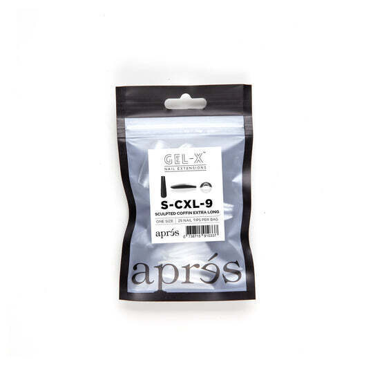 Individual Tips - Sculpted Coffin Extra Long #9