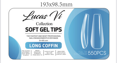 Long Coffin - Soft Gel Extension - Lucas Vi Collection