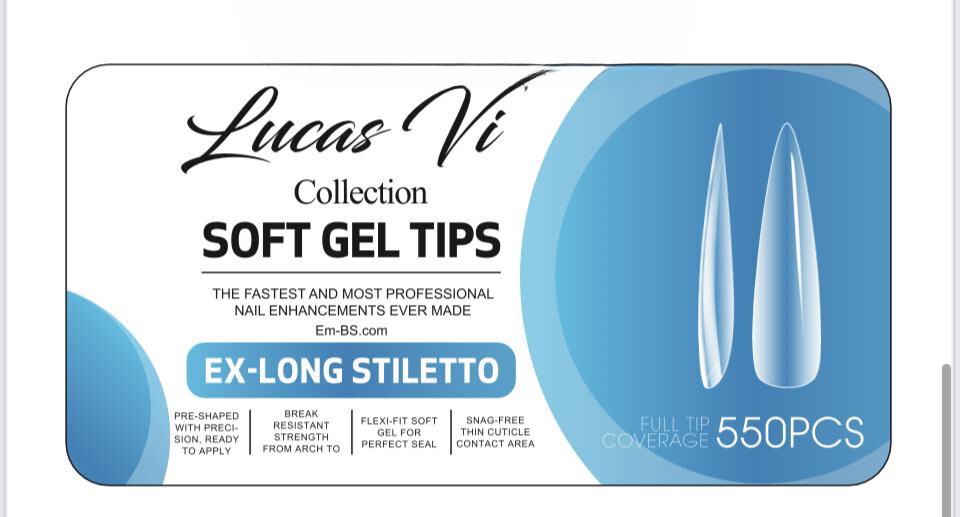 Ex-Long Stiletto - Soft Gel Extension - Lucas Vi Collection