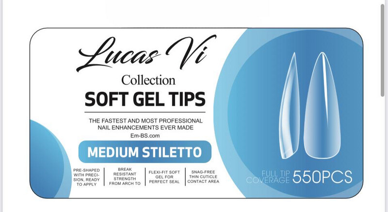 Medium Stiletto - Soft Gel Extension - Lucas Vi Collection