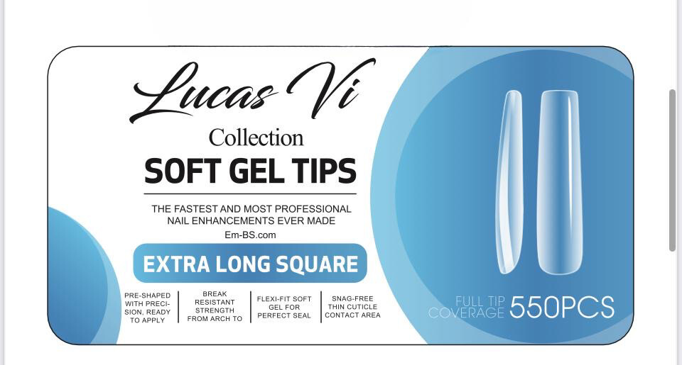 Extra Long Square - Soft Gel Extension - Lucas Vi Collection
