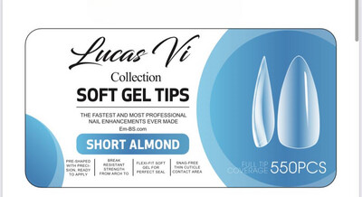 Short Almond - Soft Gel Extension - Lucas Vi Collection