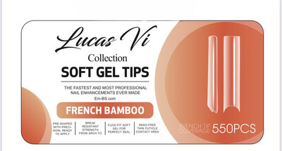 French Bamboo - Soft Gel Tips - Lucas Vi Collection