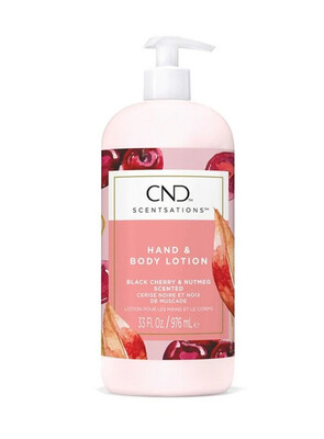 CND Hand & Body Lotion - Black Cherry & Nutmeg