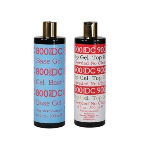 DND DC 800/900 No Cleanse Top & Base Gel 16oz